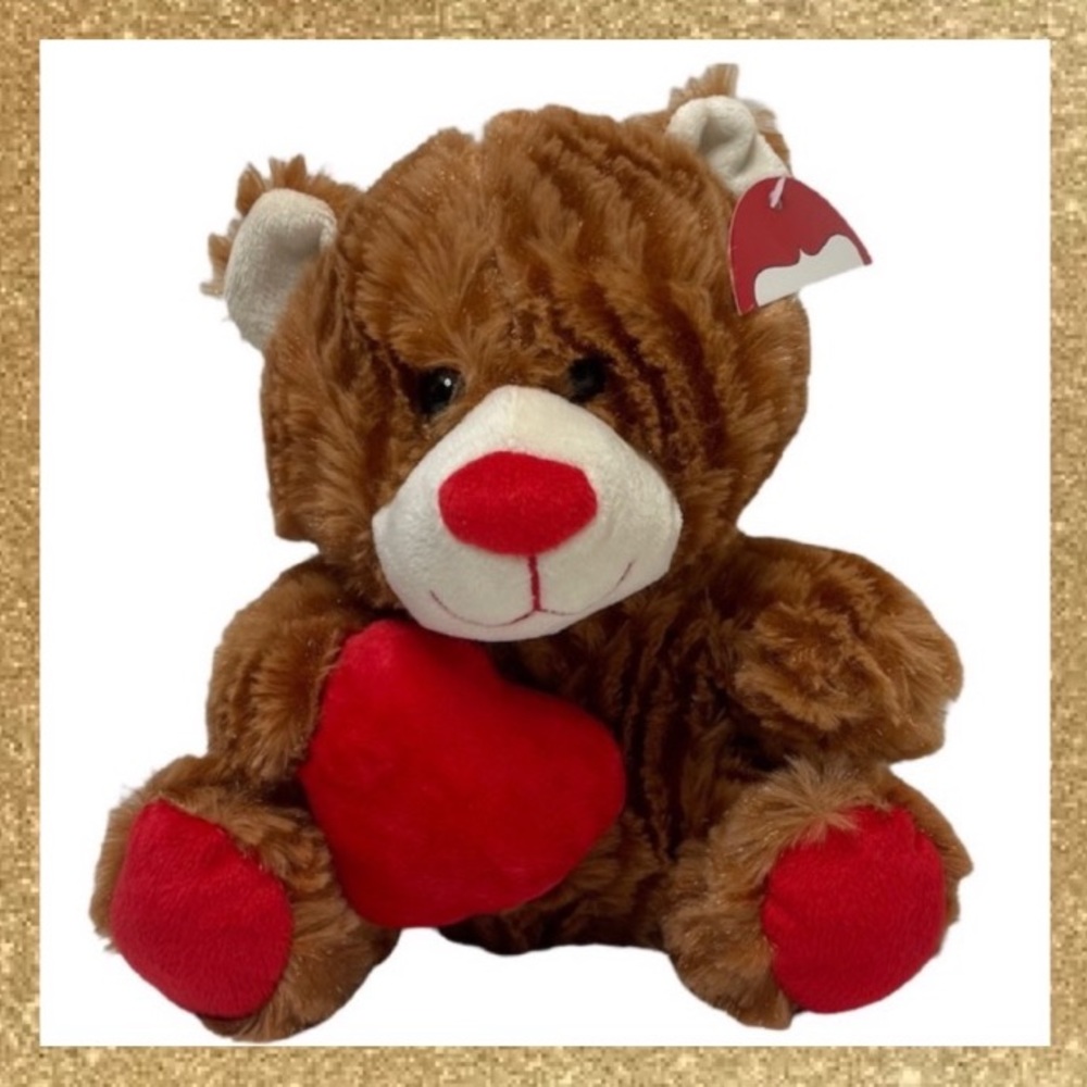 Love & Hugs Teddy Bear Velvet Heart Luxury Plush Toys Stuffed Animal Collectible